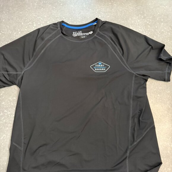 Tommy Bahama Black Relax Short-Sleeve Rash Guard- Size XL - Picture 2 of 9